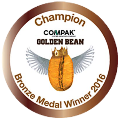 Golden Bean Bronze Medal Winner 2016