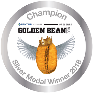 Golden Bean Silver Medal Winner 2018