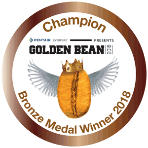Golden Bean Bronze Medal Winner 2018