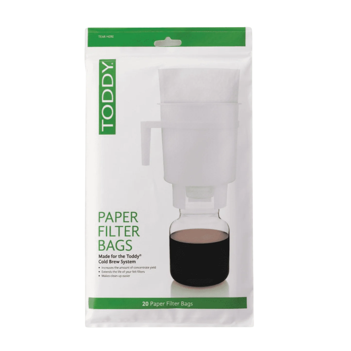 Toddy Paper Filter Bag 2L - Domestic 20pk
