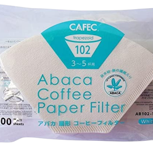 CAFEC Abaca Trapezoid Coffee Filter 3-5 Cups 100pk