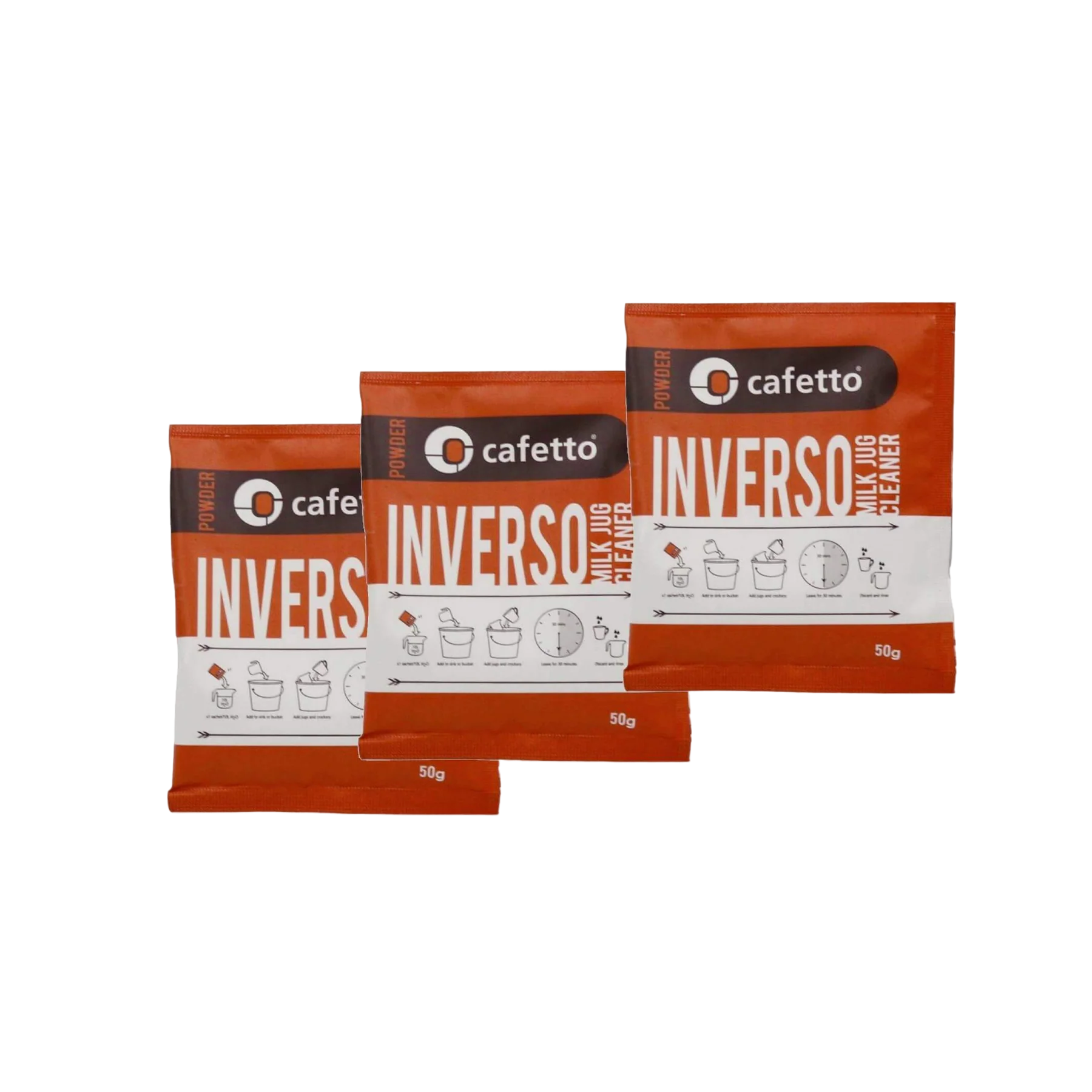 CAFETTO Inverso Milk Jug Cleaner - 3x50g Sachets - Image 2